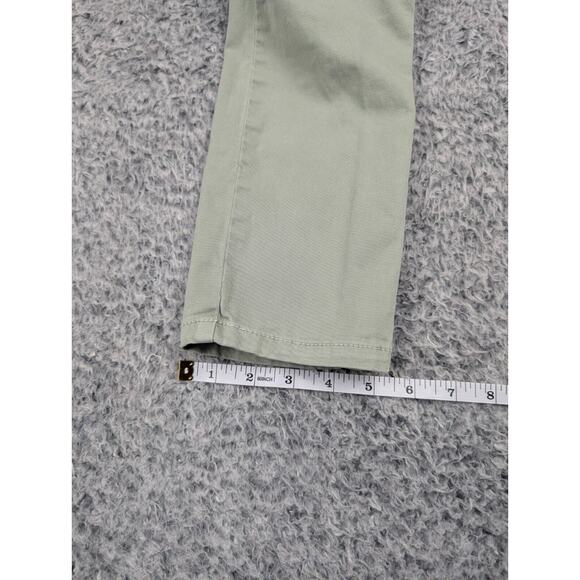 Sanctuary Pants Women 27 Green Chino Casual Preppy Flap Pockets Modern Straight - Picture 8 of 9